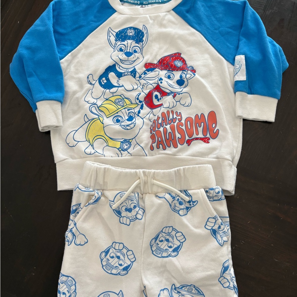 Paw Patrol Blue and White Toddler Shirt